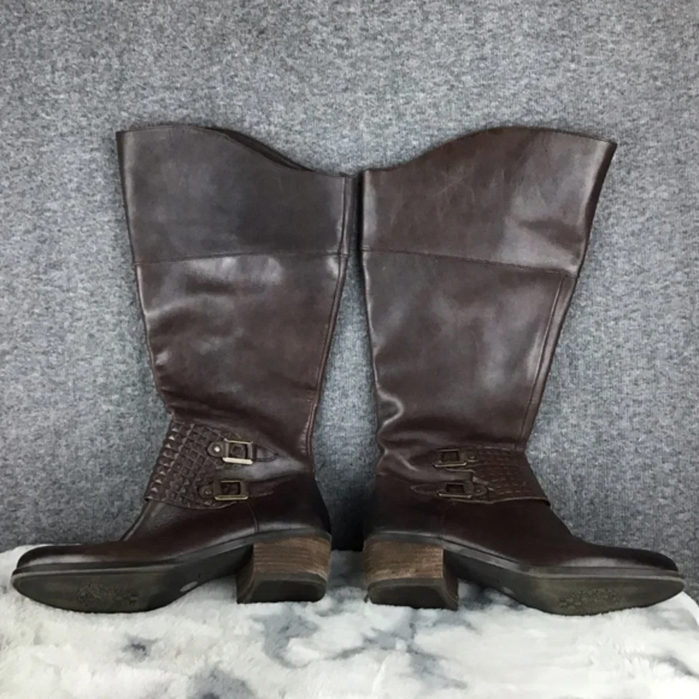 Vince Camuto Brown Leather Knee-High Boots Size 7.5‎